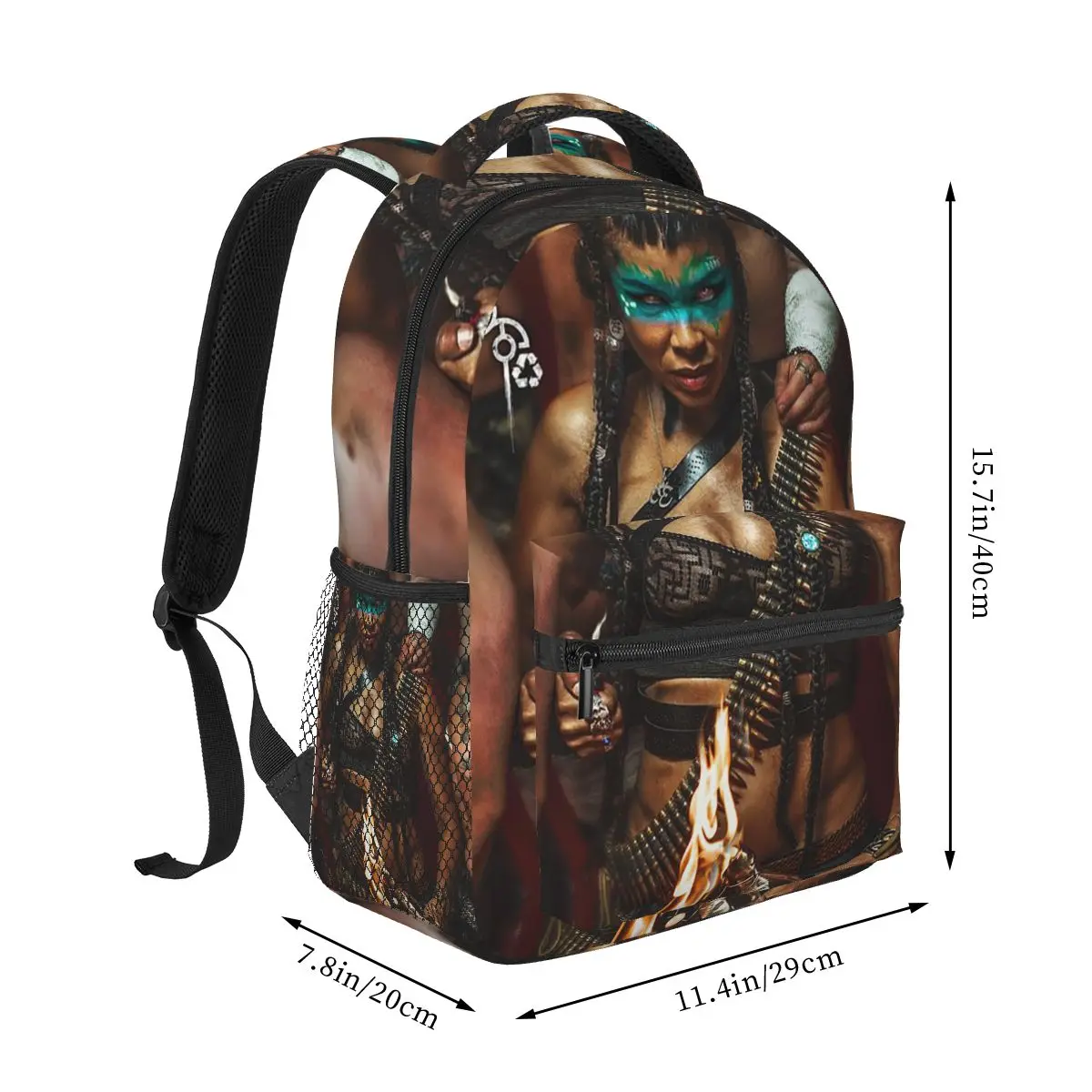 Band Shaka Ponk Pixel Ape Backpacks Boys Girls Bookbag Students School Bags Cartoon Laptop Rucksack Shoulder Bag Large Capacity
