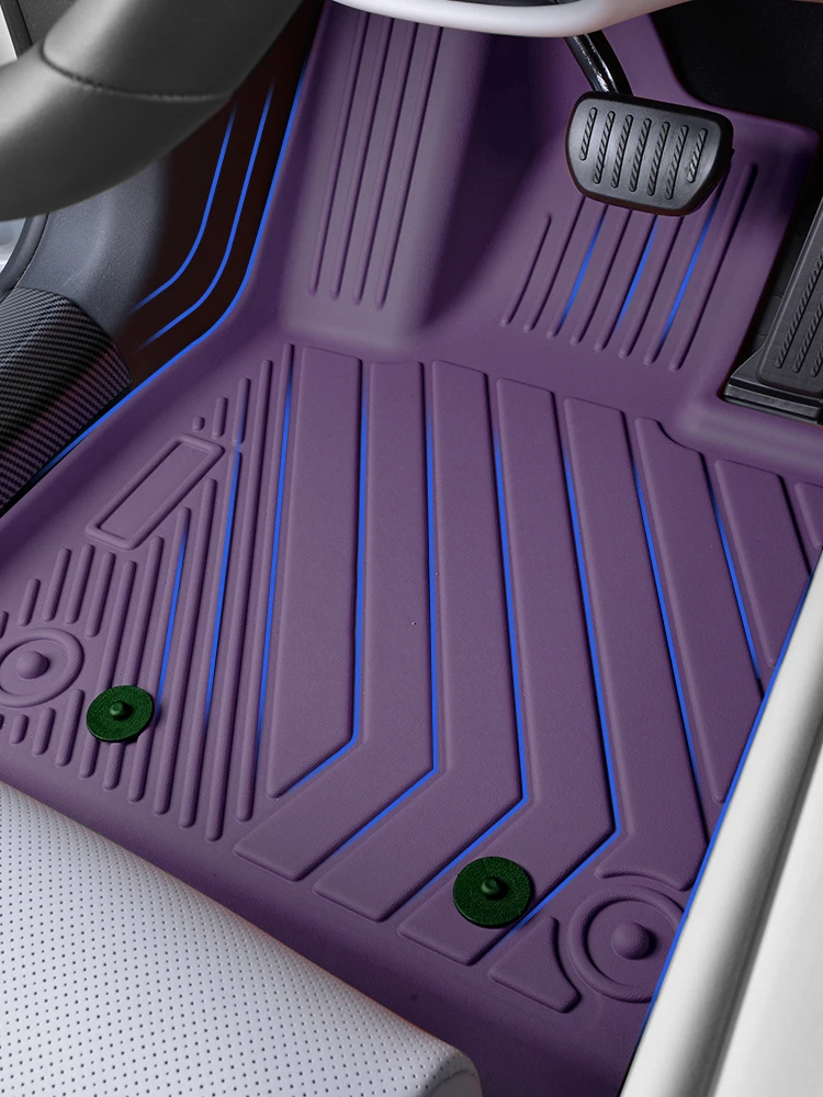 حصيرة أرضية سيارة فاخرة متعددة الألوان بطبقة مزدوجة من مادة TPE مصممة خصيصًا لسيارة ميتسوبيشي باجيرو V93