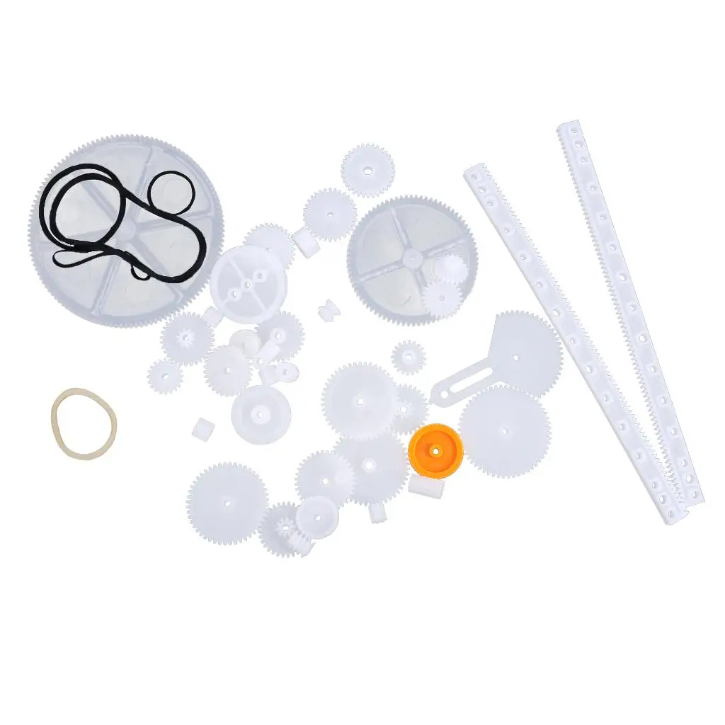 Kit de Engrenagens Plásticas DIY Compatível com Engrenagens Helicoidais, Acessórios para Máquinas de Modelismo para Projetos Infantis
