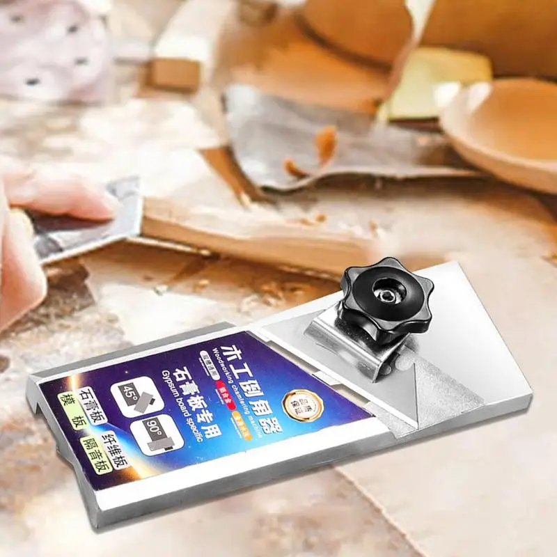 Raboteuse à main à chanfreinage pour planche de bois à 45 degrés, planche de plâtre, coupe à bord droit, Mini raboteuse de coupe à Angle droit faite à la main