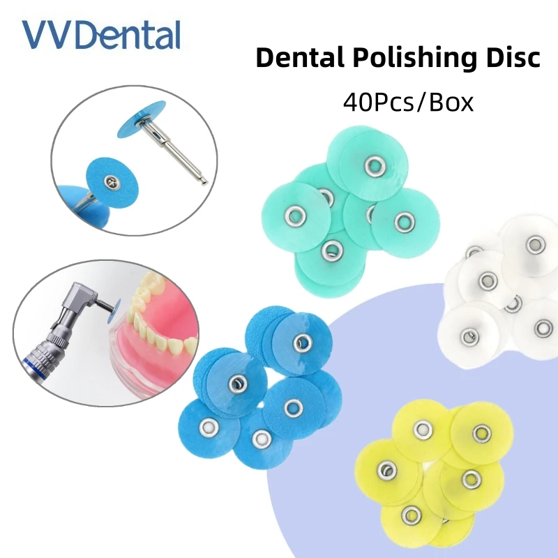 

VV Dental 4 Colors Polishing Discs Gross Reduction Contouring Mandrel Stripes Set Dentist Tool Materials Teeth