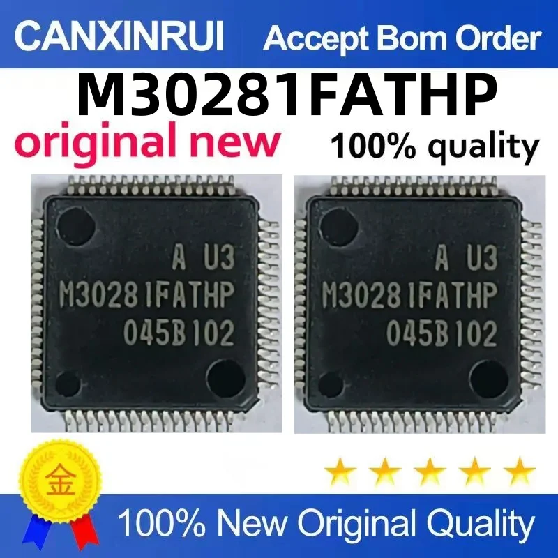 

M30281FATHP Microcontroller chip QFP-64 package 16-bit MUC microcontroller Quality assurance