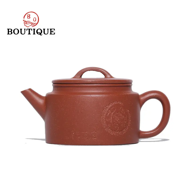 

120ml Chinese Yixing Raw Ore Purple Clay Tiger Teapot Handmade High-end Catilla Hanwa Tea Pot Collection Kettle Zisha Tea Set