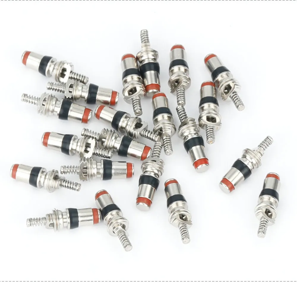10pcs 5V1 Threaded Inserts Plastic& Alloy Steel 2 Styles Copper Core Balance Bike Scooter Flat Nozzle Replacement