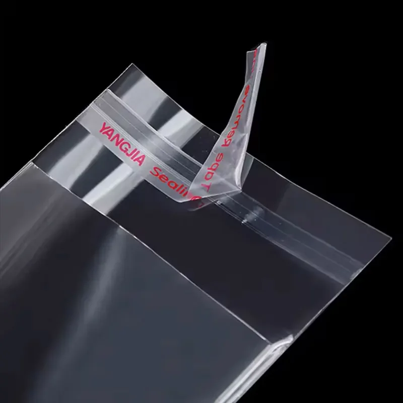 200 قطعة مقابل ذاتية اللصق حقيبة بلاستيكية شفافة الملابس تغليف المجوهرات ذاتية اللصق البسكويت الحلوى التعبئة والتغليف كيس السيلوفان #2