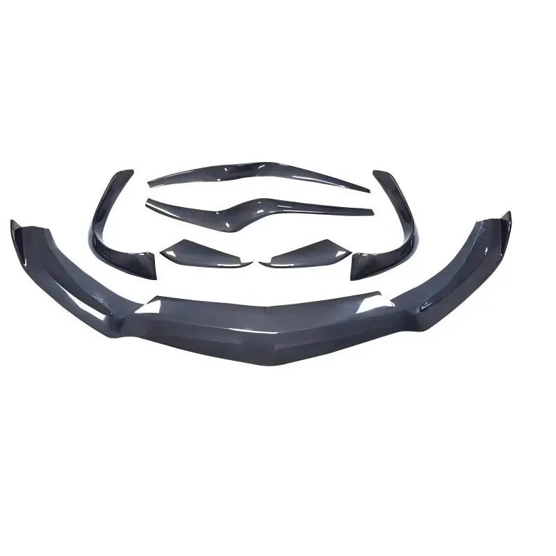 

Premium Refitting Parts Real Carbon Fiber Front Bumper Lip Wind Knife Spoiler Kit Compatible with 2017-2024 Models