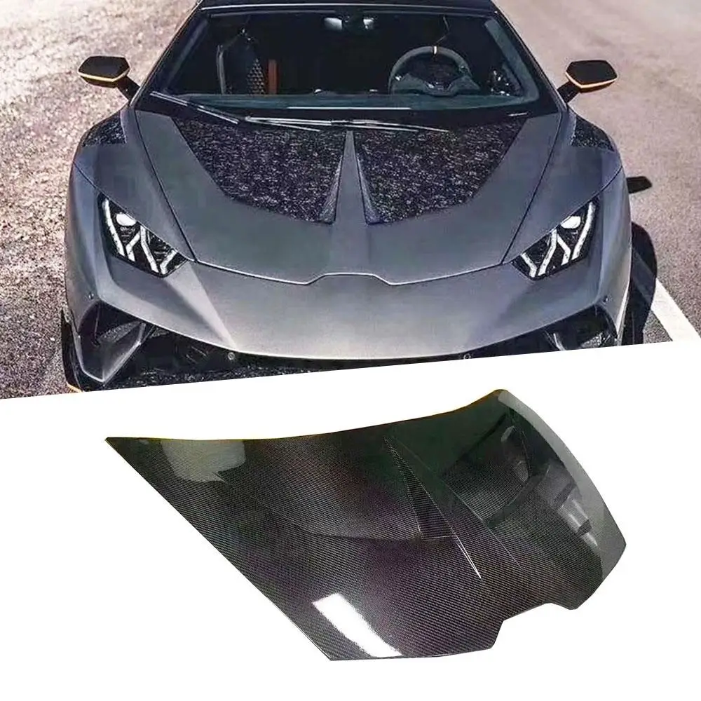 

Carbon Fiber Engine Hood Bonnet for Lamborghini Huracan LP580 610 2014 - 2019 Engine Hood Bonnet Cover Trim Car Accessories FRP