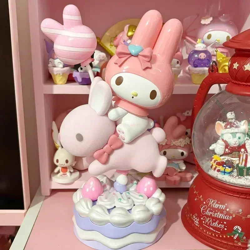 

Miniso милая детская серия My Melody My Sweet Piano, Коллекционная модель из ПВХ, настольное украшение, мультяшная игрушка, подарок для детей на день рождения