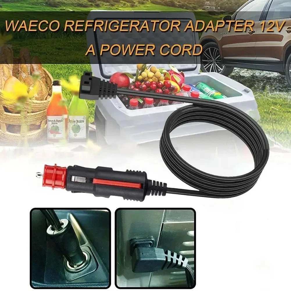 2m For Car Refrigerator Warmer Extension Power Cable 12A Car Fridge Cigarette Cable Cooler Charging Replacement Line