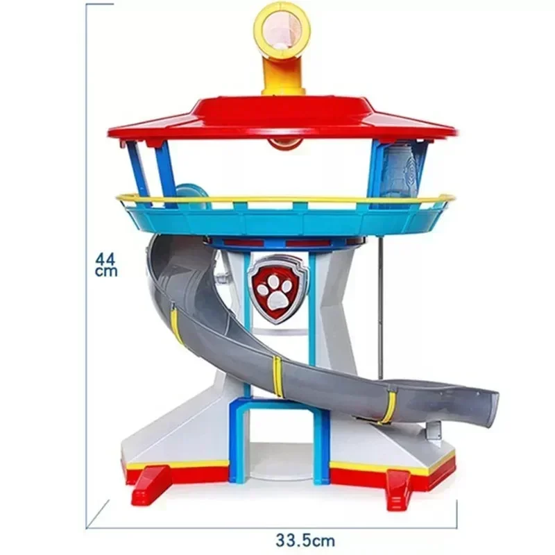 Paw Tower Patrolla Canina Lookout Vehicle Figures Chase Skye Zuma Toy 9 Rebound Bicycle Children's Birthday Gift Toys