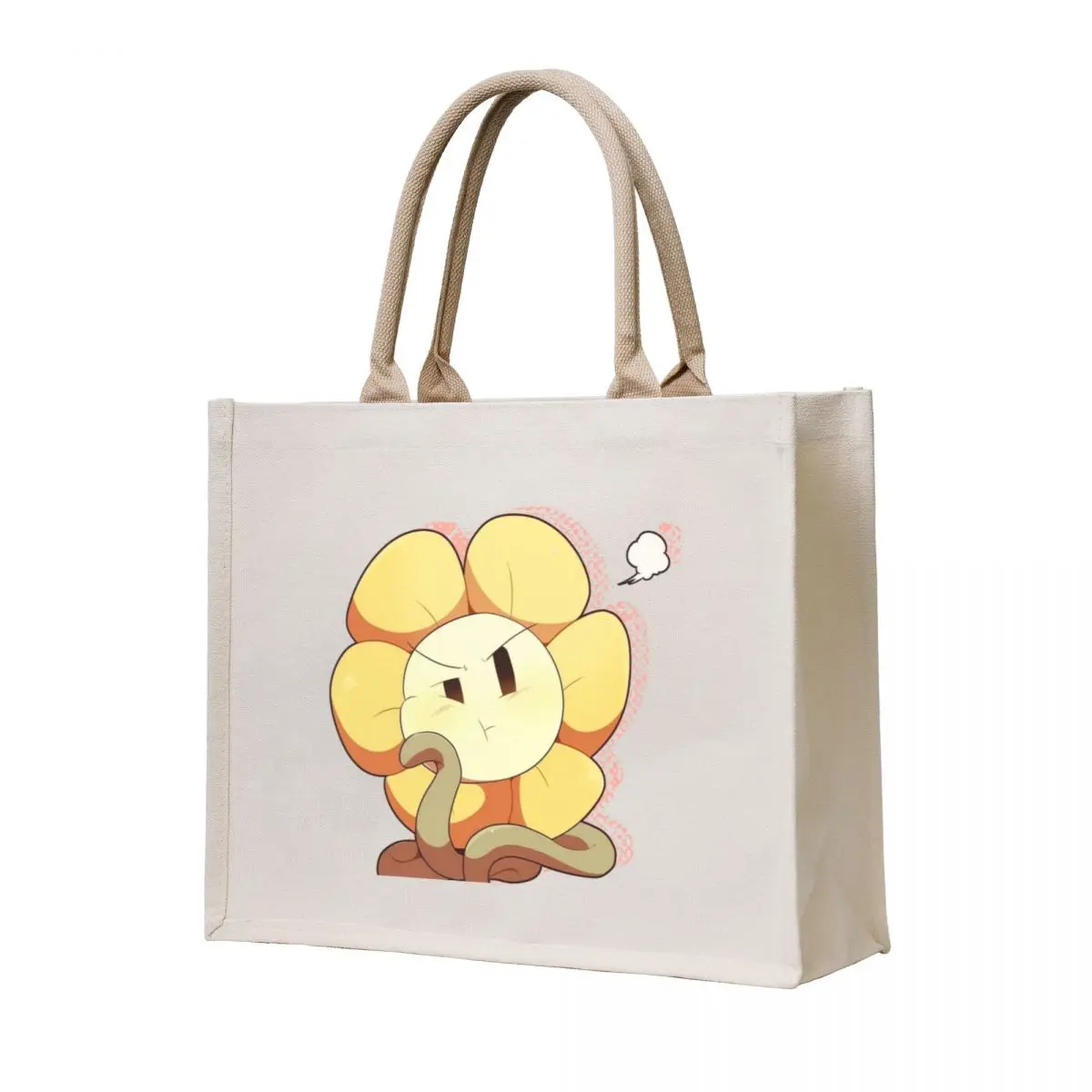 

Your Typical Bored Flowey Tote Bag hand bags foldable reusable bag Women's shopping bag