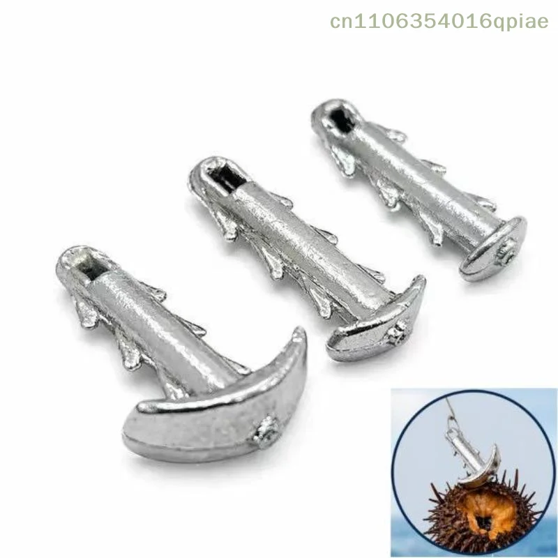（Summer4）Sea Urchin Bait Anchor Shaped Sinker With Anti-Slip Locking Hook For Secure Fishing Accessories