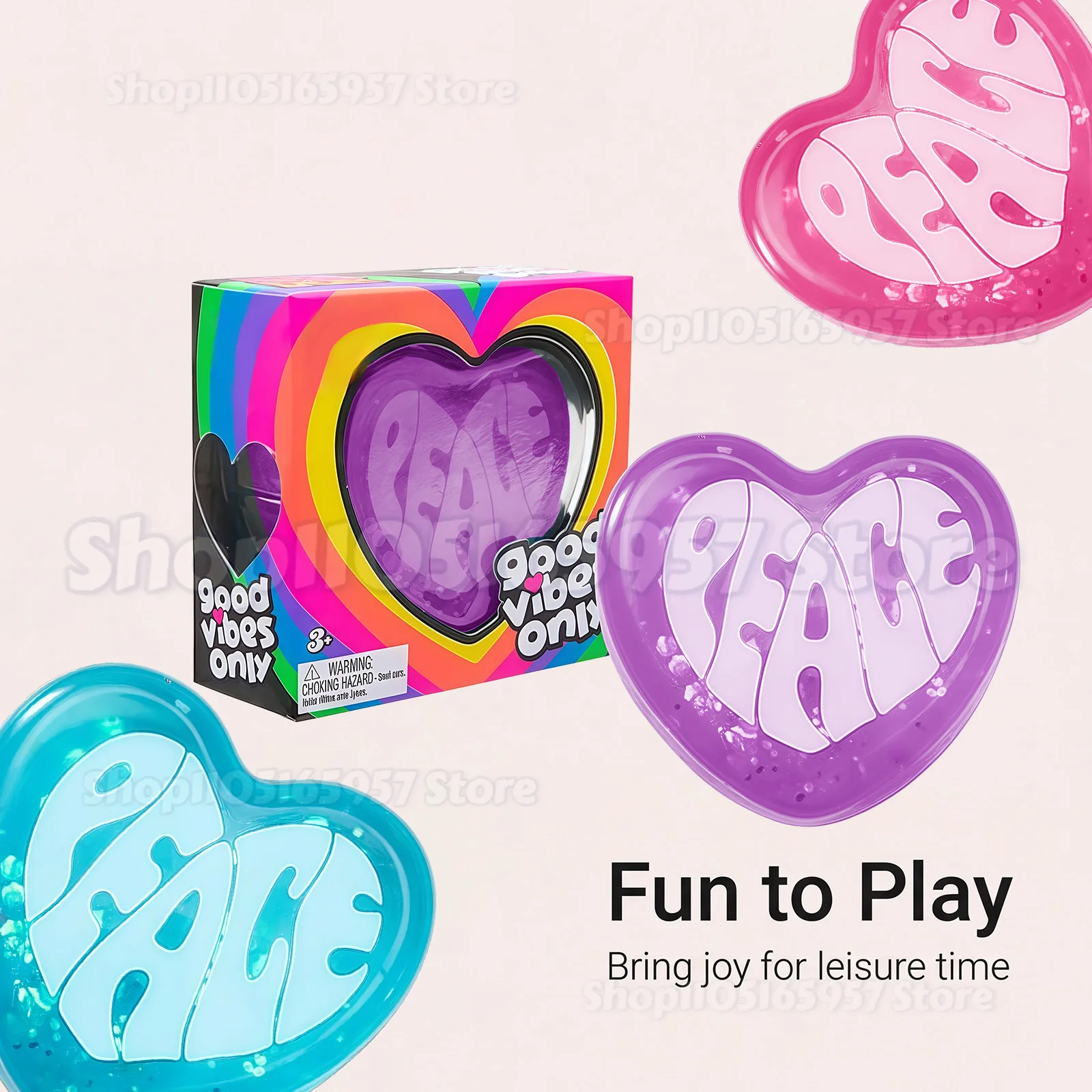 

Nee-doh Heart Squishy Toy Blind Box Cute Heart Shape Stress Relief Soft Slow Rebound Fun Portable Toy Surprise Toy Gift