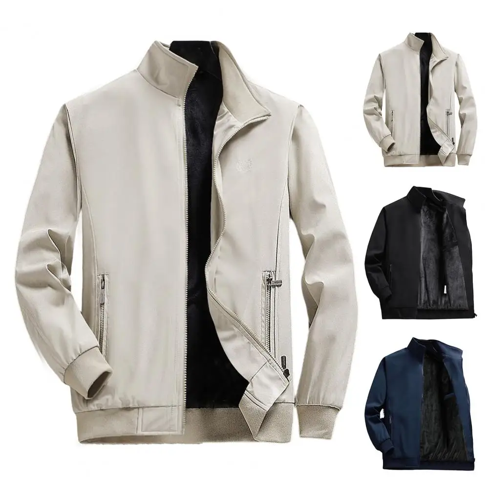 Chaquetas cálidas de lana para hombre, abrigo informal de vestir de oficina de negocios, Color sólido, prendas de vestir exteriores de lujo, Otoño e Invierno