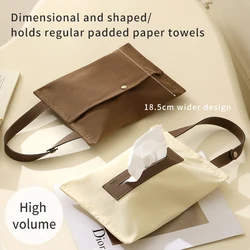Tianzong Tissue Box Wall-Mounted Living Room Tissue Box Towel Storage Box Hanging Car Tissue Bag Wet Wipes Box