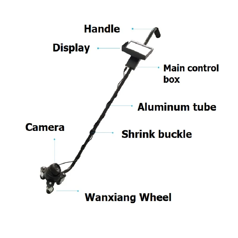 Screen display car bottom inspection mirror
