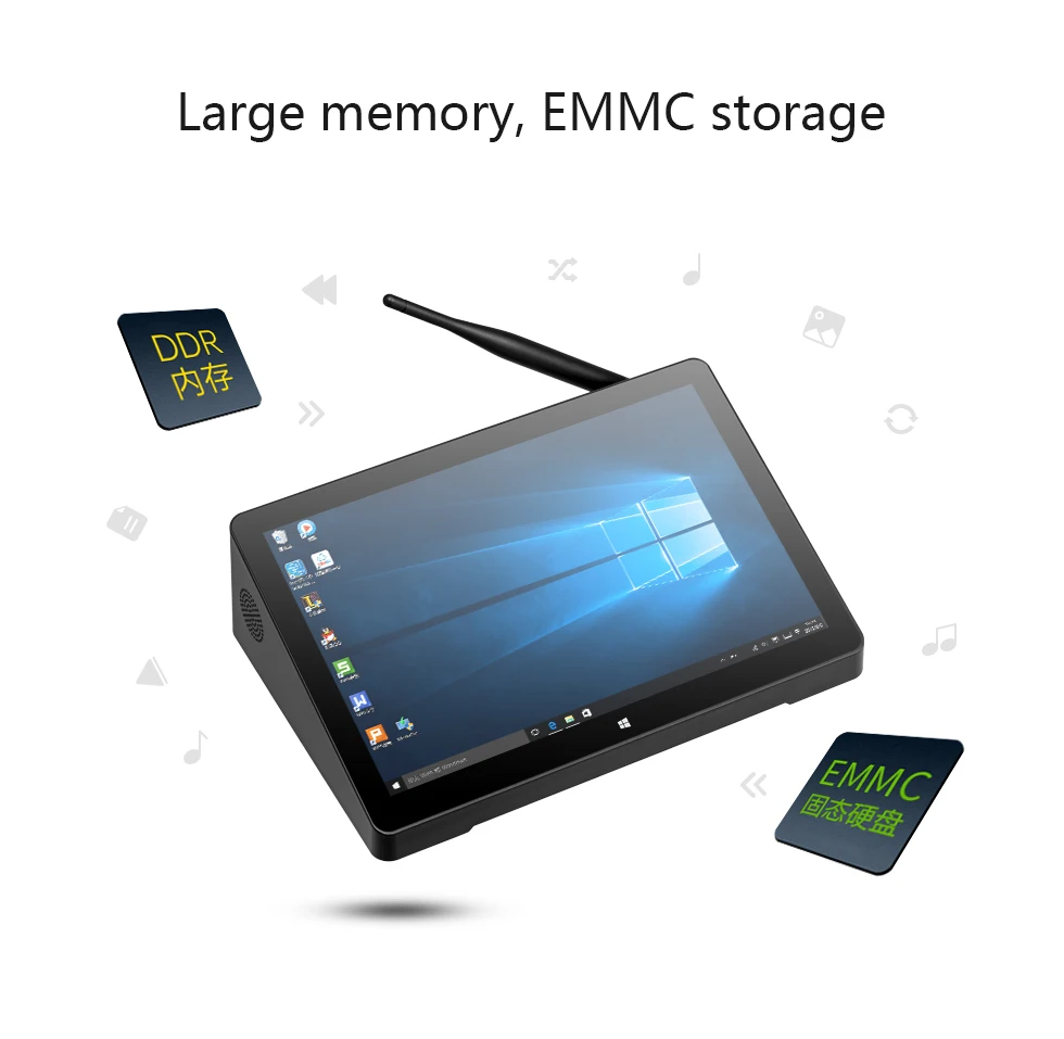 X10S PC Panel Industri 4GB/64GB All-in-one atau Komputer Tertanam Layar Sentuh Android 10.1 Inci PC Tablet Industri
