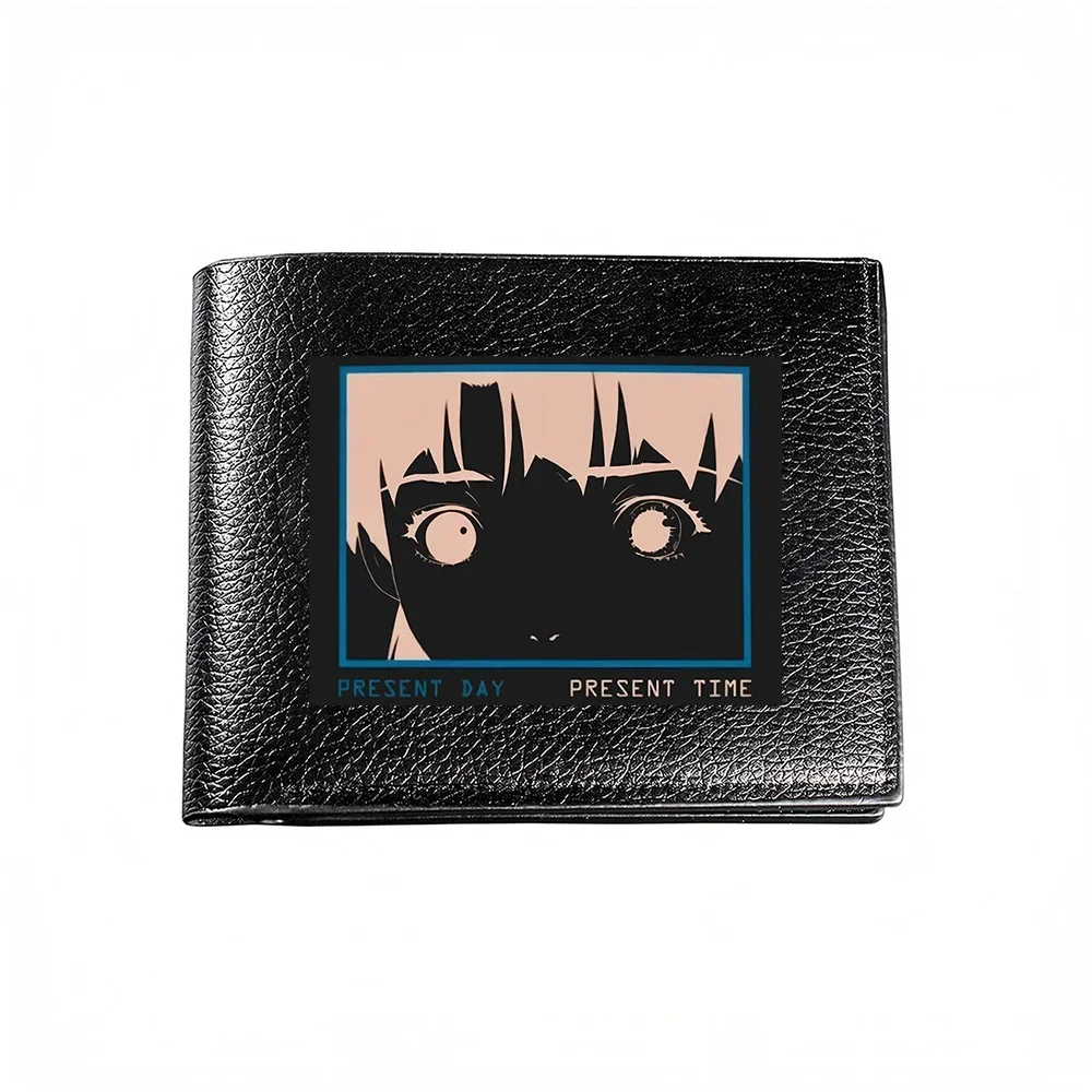 Present Day Present Time Artistic Print Men's Wallet Card Holder Casual Business Fashion Style