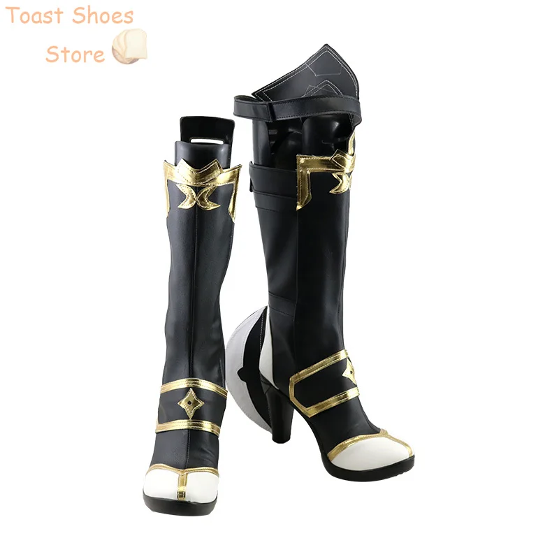 Chaussures de Cosplay du Jeu Honkai Impact 3 Yae Sakura, Bottes de Carnaval d'Halloween en Cuir PU, Accessoire de Costume