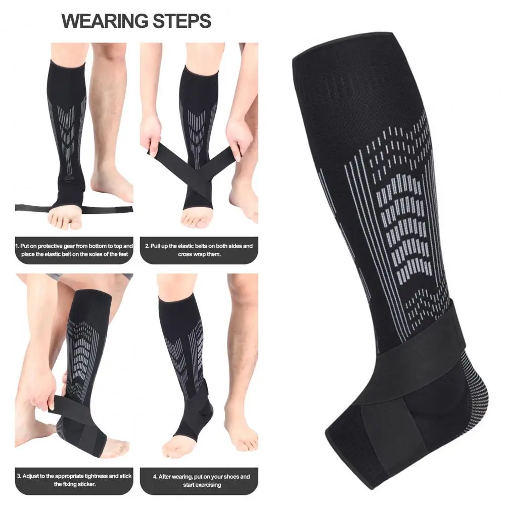 Sports Ankle Brace Double Anti-slip Ankle Brace Compression Ankle Sleeves for Pain Relief Achilles Tendonitis for Outdoor