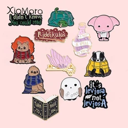 Fantasy Literature Film Sequel Wizardry Brooch Creative Scarf Small Animal Metal Enamel Pins Lapel Badge Christmas Gifts Jewelry