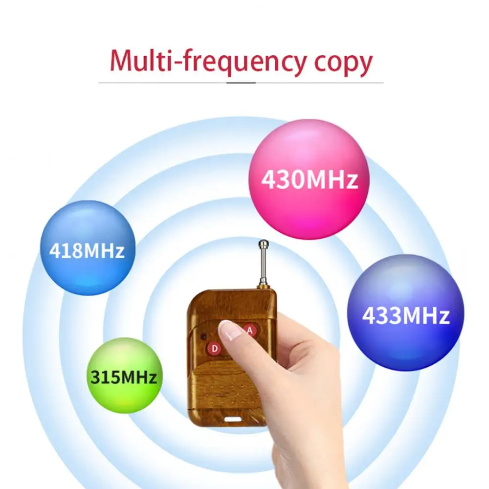 

418/ 430/ 315/ 433MHz Universal Copy RF Remote Control Clone 4 Buttons Wirelss Transmitter Duplicator for Gate Garage Door Open
