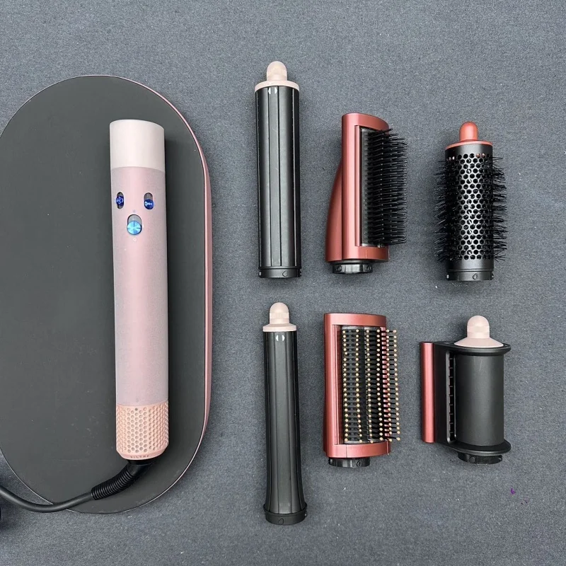

Pink Hair Styling Tool Set Heavy Duty Craft Automatic Straightening Curling Iron Kit Smart Temperature Control Salon Equipment
