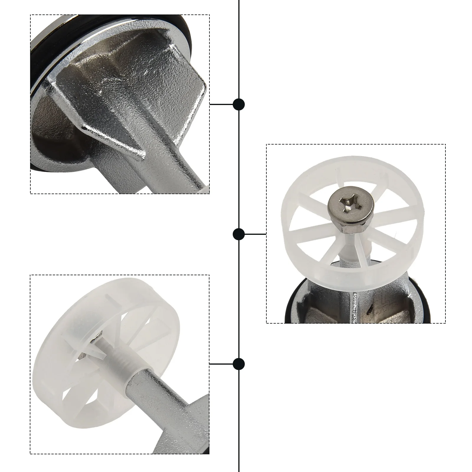

Аксессуар для слива ванны Аксессуар для слива ванны 7,35 см Пробка для раковины Прочность Эффективное уплотнение Аксессуар для ванной комнаты
