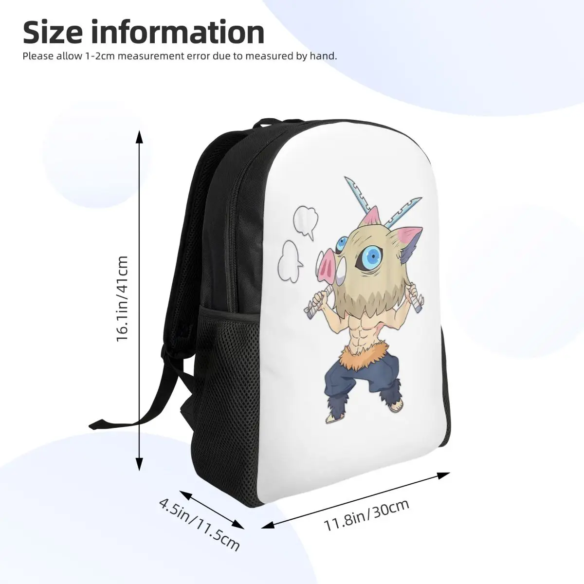 Slayer Demon Anime Teams Student Backpack School Bag Hiking Travel Daypack for Men Women Fashion Bookbag Shoulder Bags