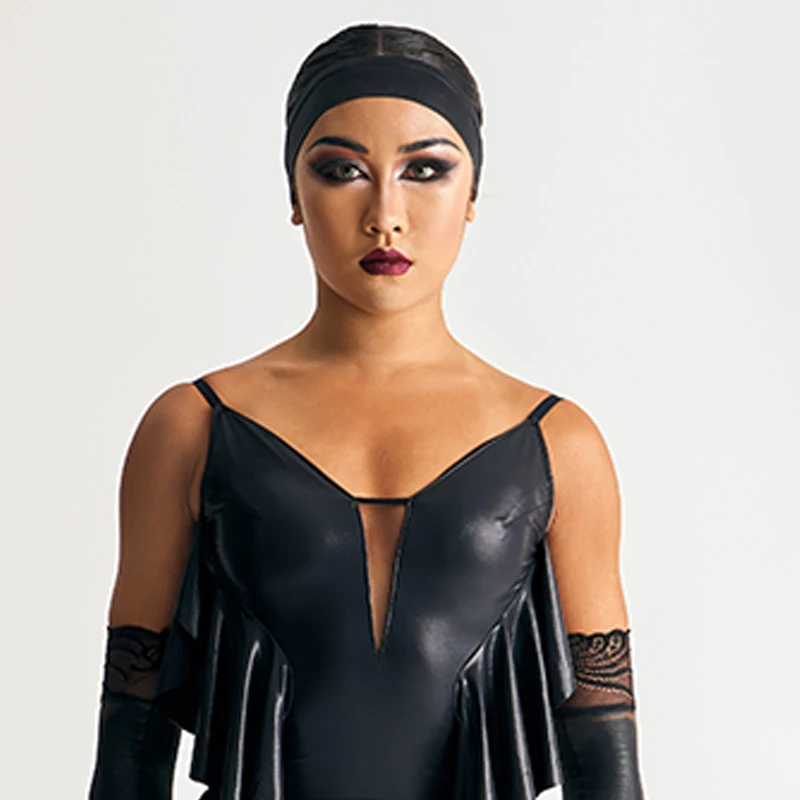 إكسسوارات الرقص اللاتيني للسيدات ، عصابة رأس لمسابقة الرقص في قاعة الرقص ، قفازات الرقص اللاتيني للبالغين ، أغطية الرأس على خشبة المسرح ، SL9655