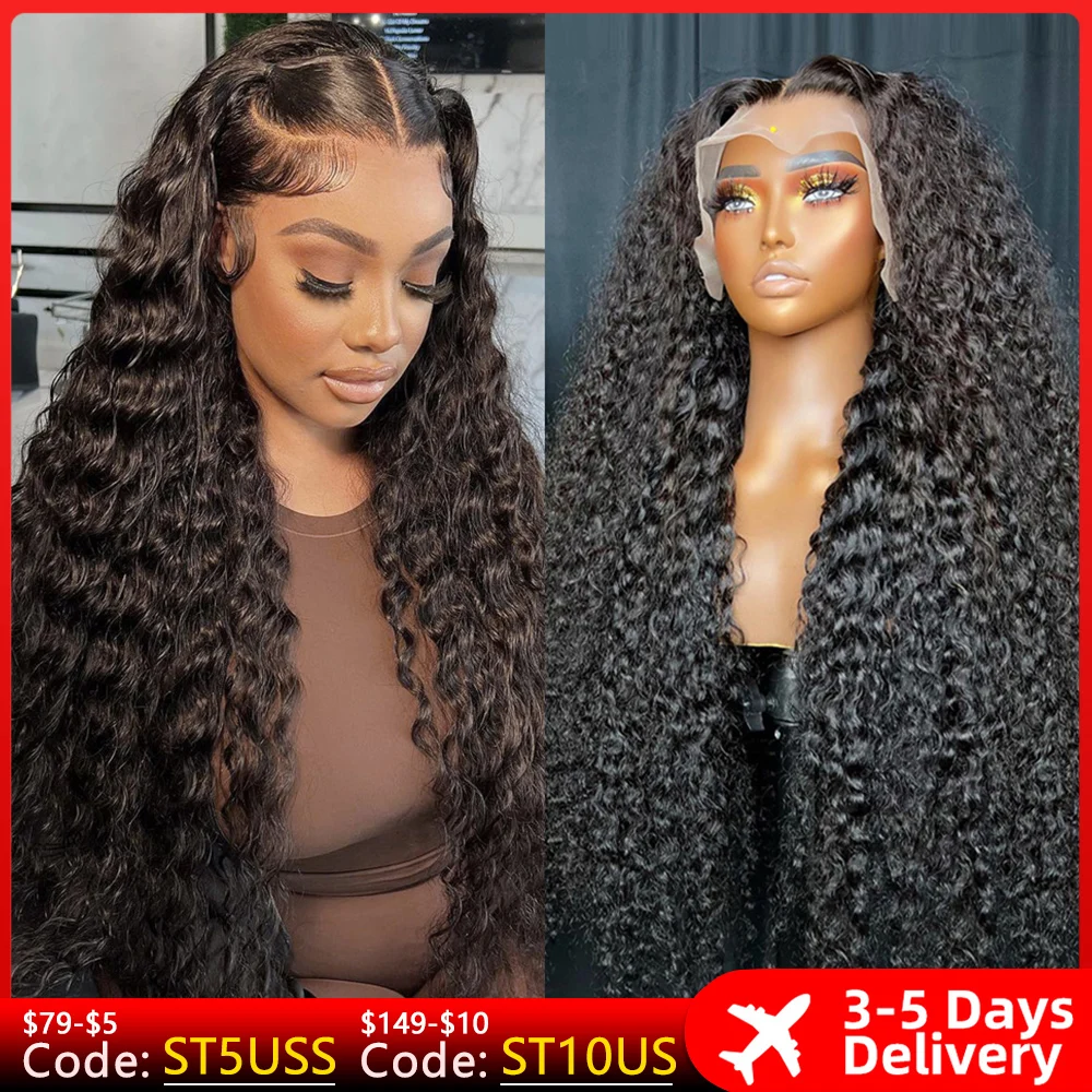 Hd Lace Wig 13x6 Human Hair Wigs For Women On Sale HD Transparent Glueless Water Wave Wig Curly Deep Wave Lace Frontal Wig