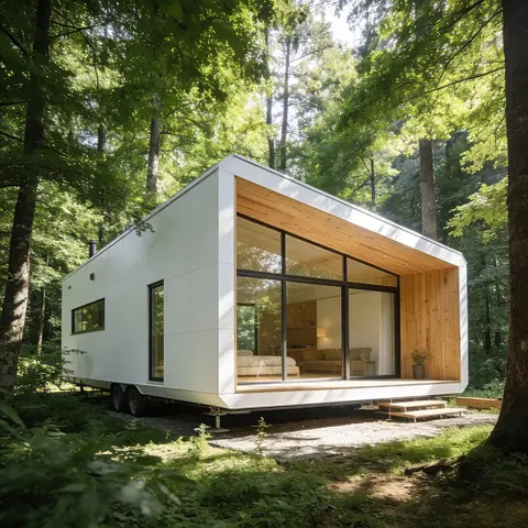 Uma Luxuosa Casa Contêiner Pré-Fabricada Dobrável de 20-40 pés com 3 Quartos e Um Banheiro à Venda