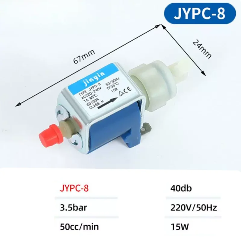 Electromagnetic Solenoid Pump for Irons  JYPC-8 220V To 240V 15W  Steam Mop Garment Steamer  Coffee Machine Valve Parts