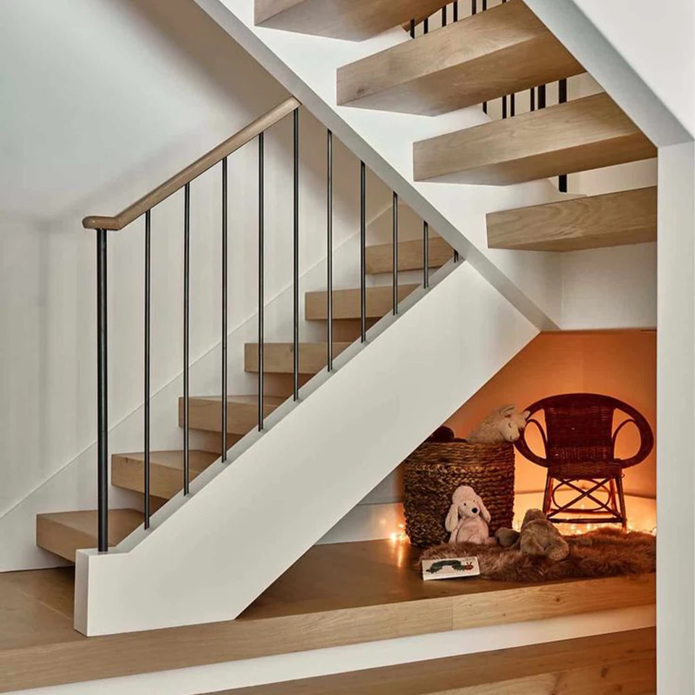 Customization Customized Stairs Modern Luxury Indoor  Wooden Steps Treads Staircase 3.6m*0.3m*0.03m/0.032m/0.037m