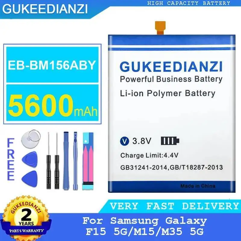 

Environmentally Friendly For Samsung Galaxy F15 5G M15 M35 Mobile Phone Battery 5600Mah EB-BM156ABY