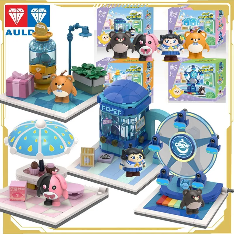 

Auldey Original Eggy Party Punching Eggs Island Building Block Toy Desktop Mosaic Action Figure Toys for Boys Girls Kids Gift