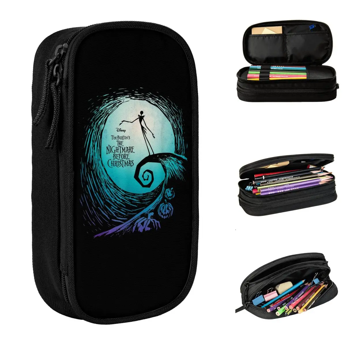 

Fun Nightmare Before Christmas Pencil Cases Pencilcases Pen Kids Big Capacity Bags School Supplies Gift Stationery