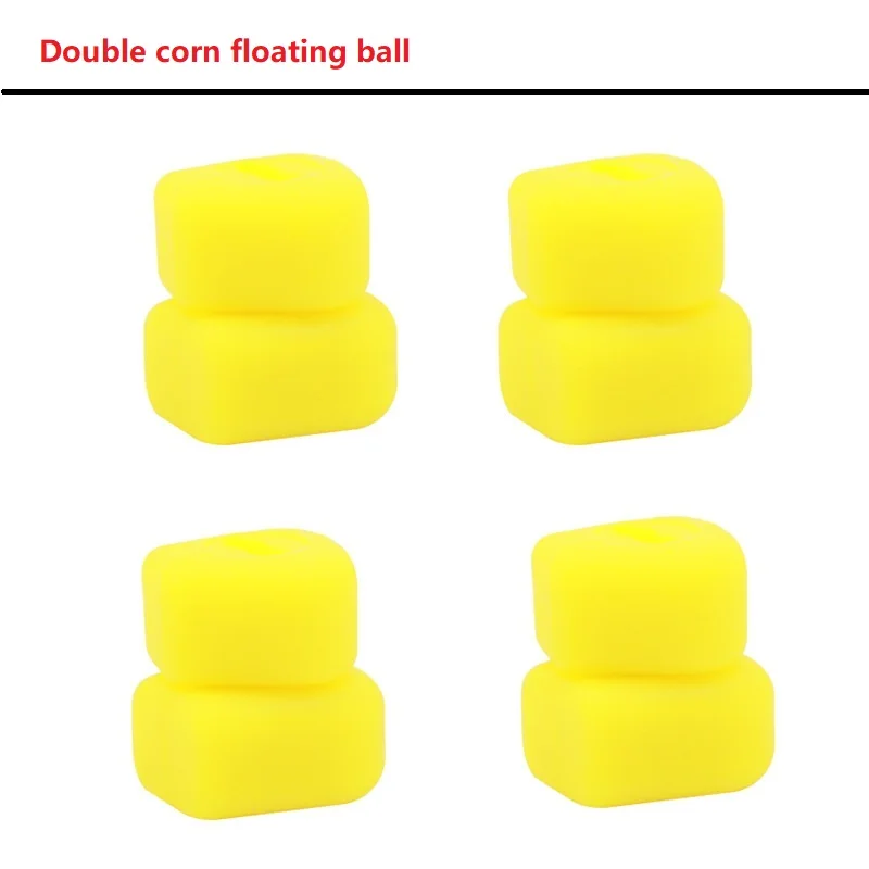 

Желтые двойные поп-ап бусины для карповой рыбалки, плавающая искусственная приманка для европейского карпа, для оснастки для донной ловли (инверс-бомбарда)