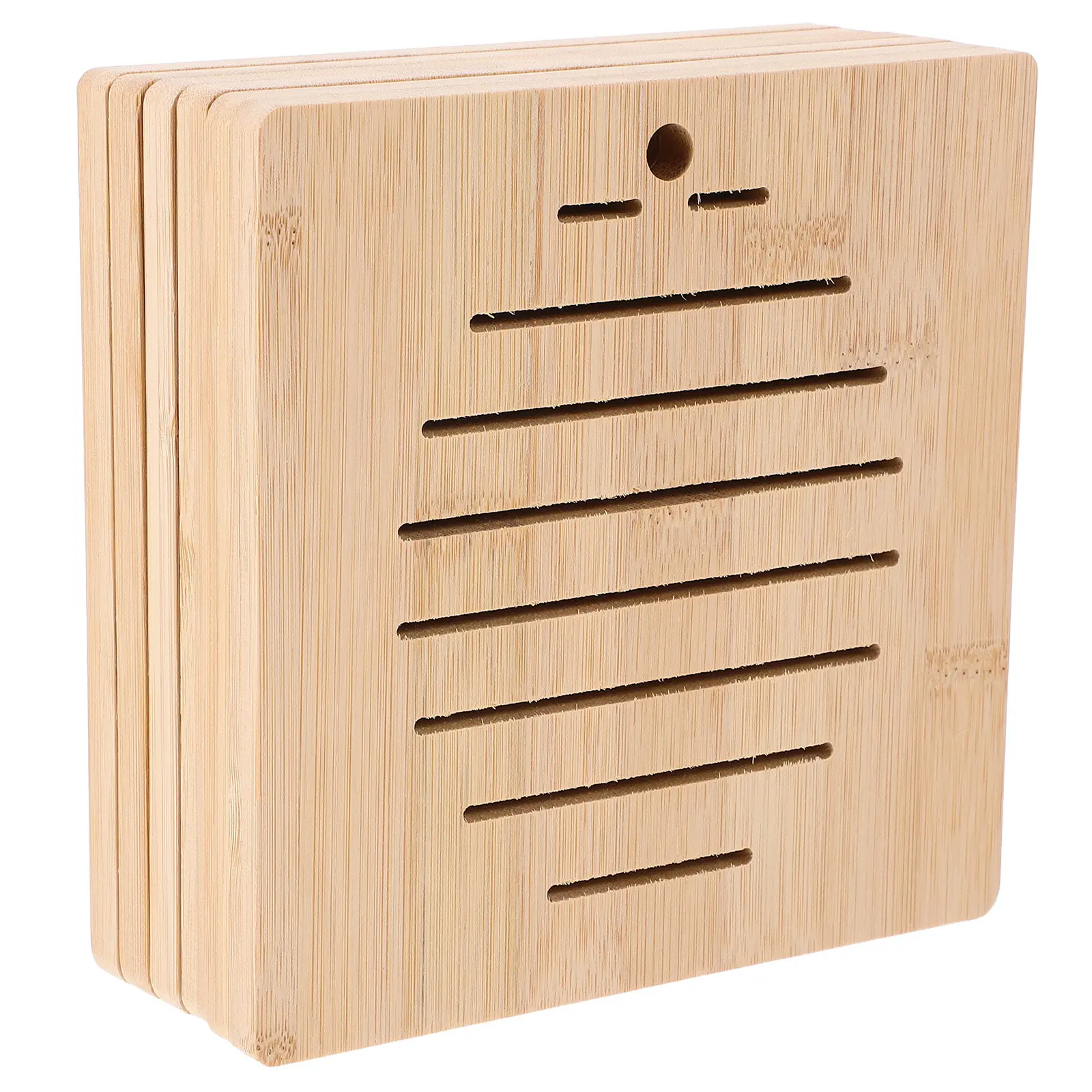 

6Pcs Anti-Slip Pot Mat Bamboo Coaster Household Heat Insulation Table Placemat Cup Holder Cushion Decorative Dining Table Pad