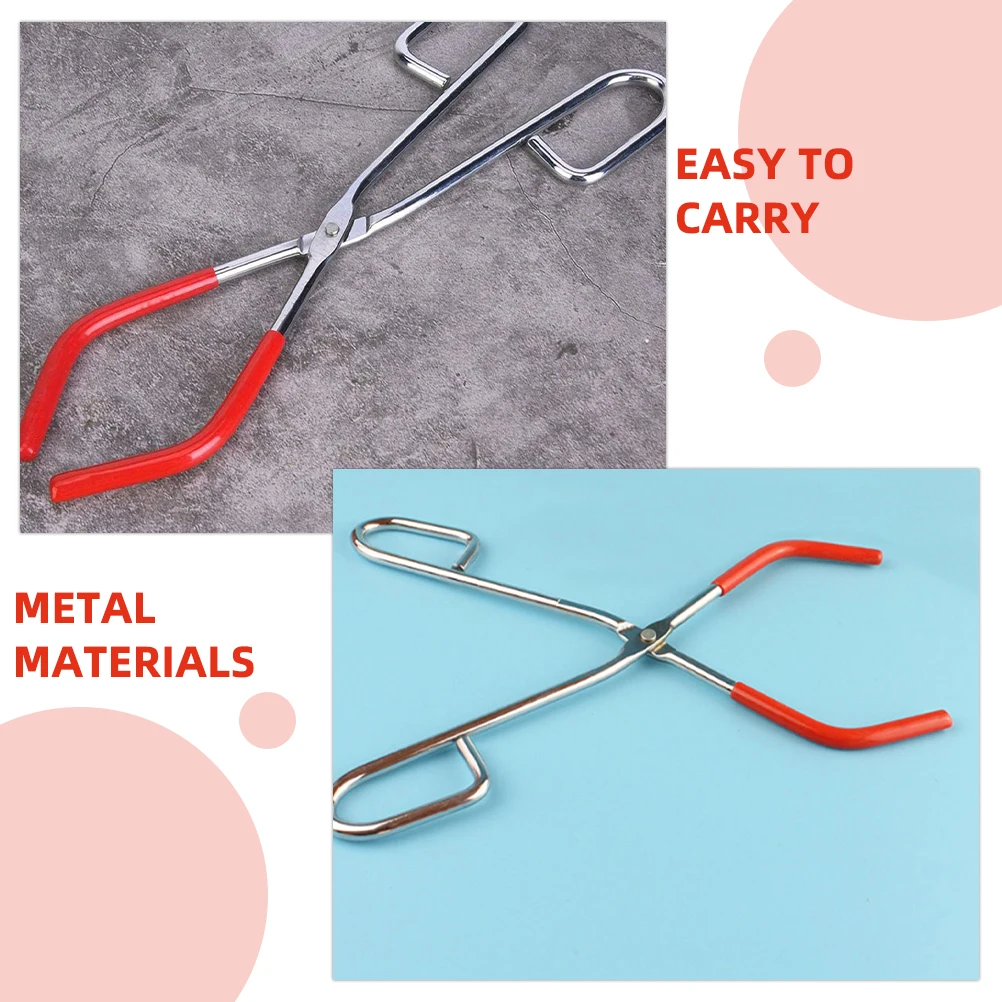 2Pcs Beaker Holder Clip Secure Grip Practical for Various Applications Long-Lasting Metal Material Clamp Beaker Tongs