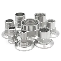 Tubo de acero inoxidable con rosca macho hembra BSPT, accesorio de tubería hexagonal, DN15-DN50 S304, 1/2 "", 3/4"", 1 "", 1-1/4"", 1-1/2 "", 2""