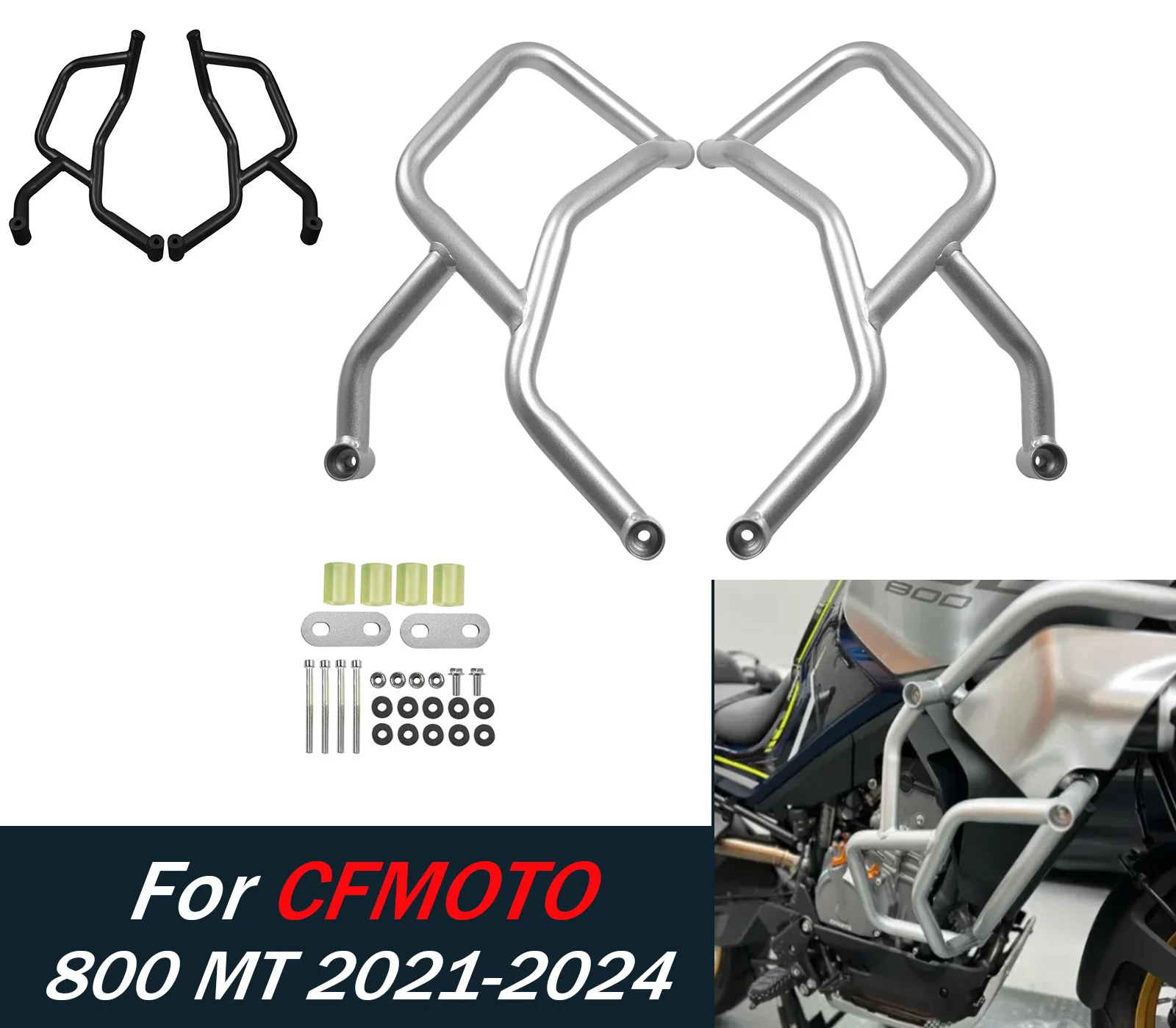 

800MT защита двигателя, защитные дуги для CFMOTO 800MT, дорожные защитные дуги, бампер, защитный бампер для рамы мотоцикла, аксессуар 2021-2024