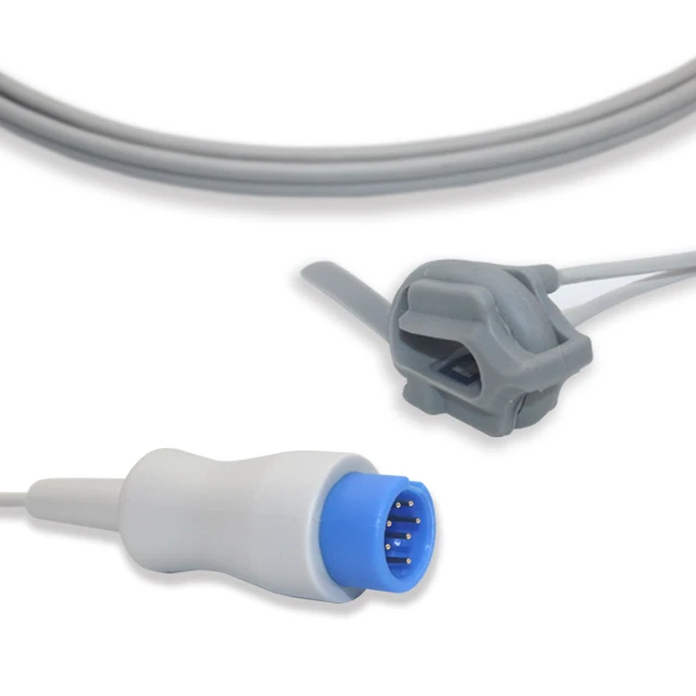 2pcs Shenzhen Wholesale Reusable Spo2 Sensor Finger Clip Reusable Heart Rate SpO2 Sensor Compatible