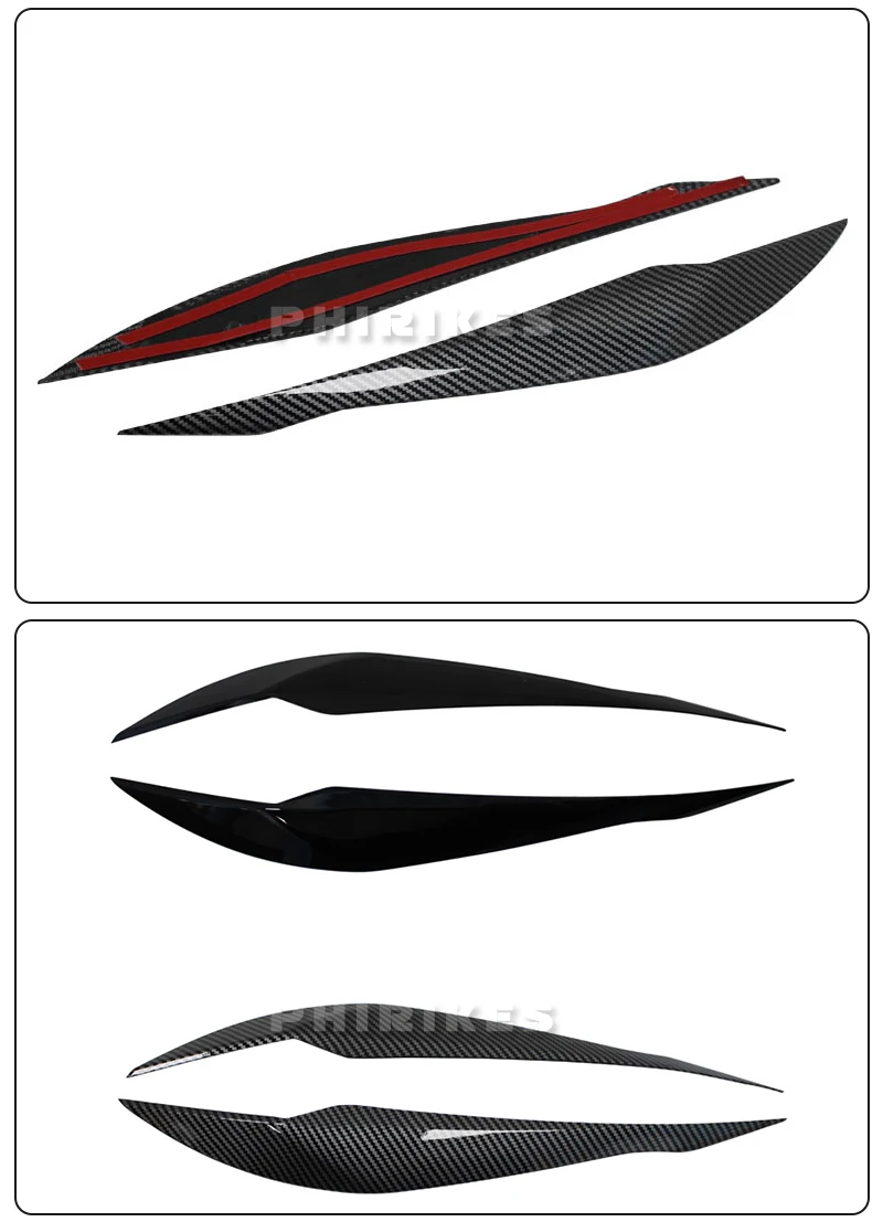 Glänzendes ABS-Scheinwerfer-Augenbrauen-Augenlid für BMW F30 Limousine 2012–2015 320i 328i 335i F80 M3 2014–2018 F31 Touring 2013–2015 320i 328i – Detail 6