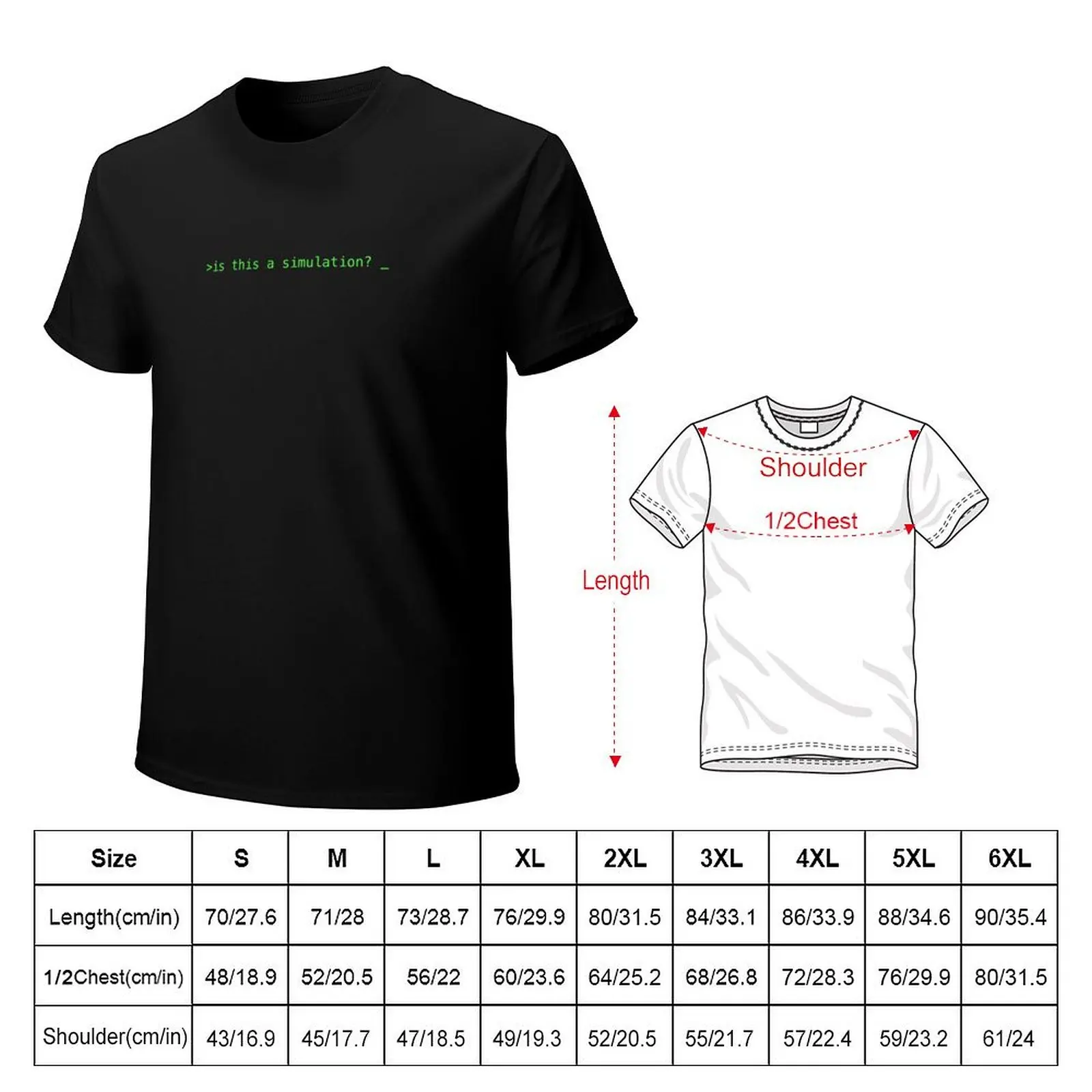 is this a simulation? T-Shirt Big and Tall Gym T-Shirt