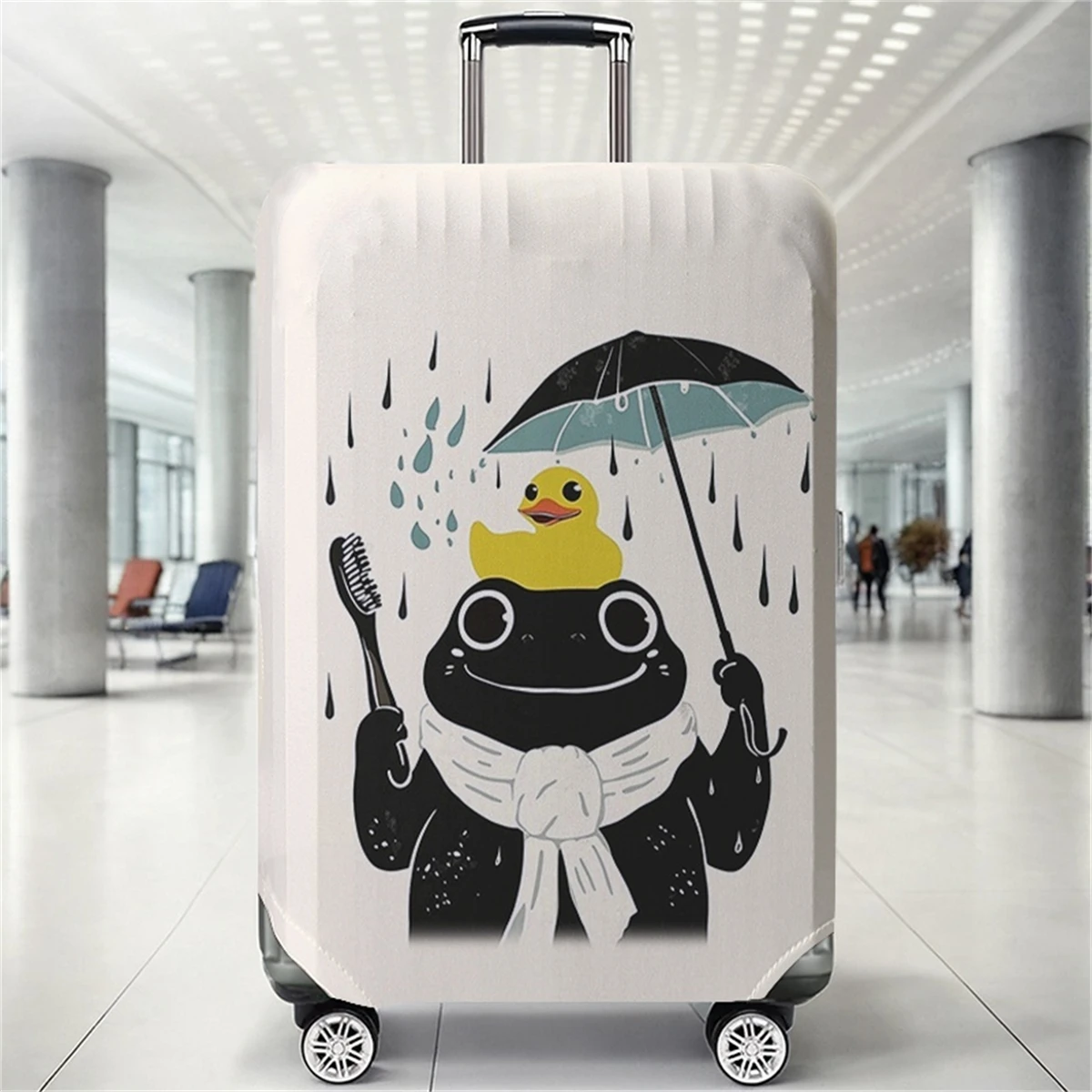 

Frog pattern luggage protection cover, suitable for 18-32 inch luggage covers, luggage handle gloves, travel accessories