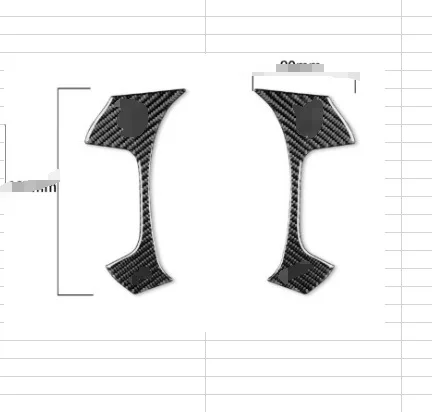 For Volkswagen Golf 8th Generation Carbon Fiber Water Cup Frame Decorative Stickers Car Interior Modification Accessories
