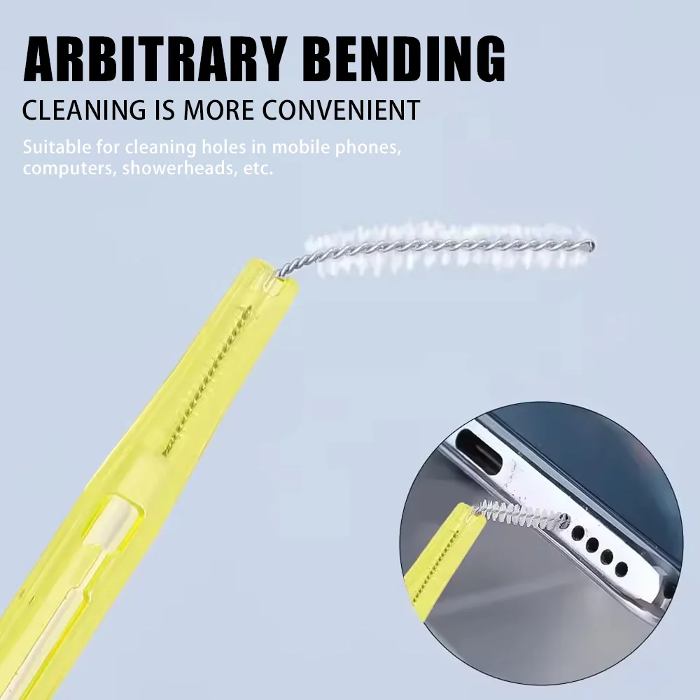 2-in-1 Retractable Phone Cleaning Kit Earphone Earbuds Case Brush Speaker Charging Port Cleaner for Iphone Samsung Phones