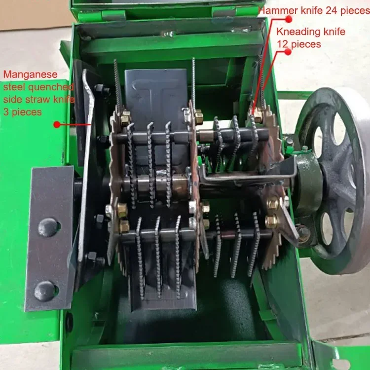 Animal Feed Making Cow Sheep Paddy Straw Cutting Machine Corn Grinder Grass Hay Silage Wheat Stalk Chaff Cutter Machine