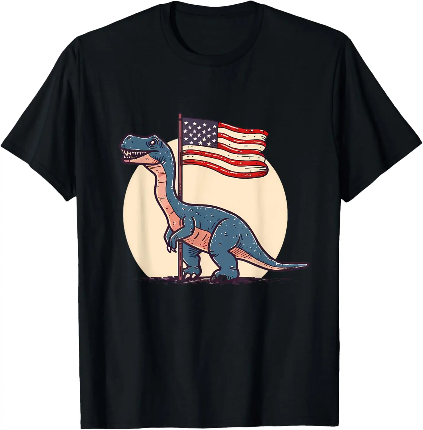 4th Of July Patriotic Dinosaur American Flag Fourth Of July T-Shirt